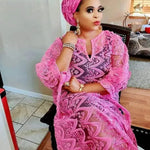 Women's Arab Style Loose Lace Long Dress - EX-STOCK Canada