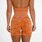 Women's Camo Jacquard Seamless Gym Shorts - EX-STOCK Canada