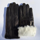 Women's Drum Dyed Lamb Leather Gloves with Luxurious Rabbit Fur Trim EX-STOCK Canada 