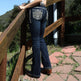 Women’s Embellished Mid-Rise Bootcut Jeans EX-STOCK Canada 