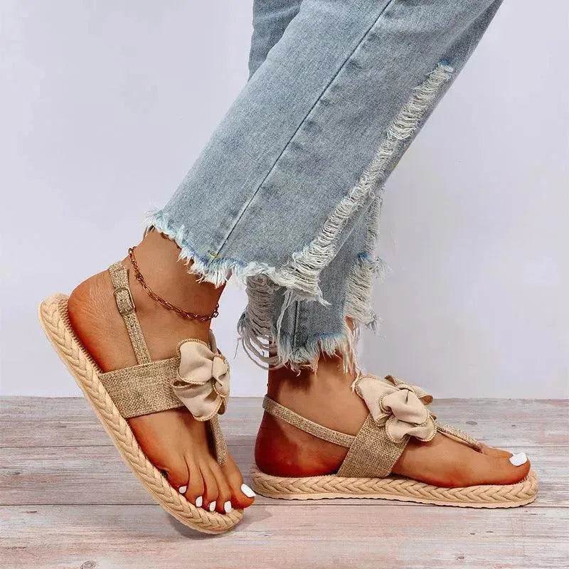Women's Fashion Trend Indoor Outdoor Bow Sandals - EX-STOCK Canada