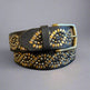 Women's Full Grain Leather Belt with Studs EX-STOCK Canada 