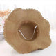 Women's Han Korean Edition Big Beach Wavy With Leather Rope Weaving Hat - EX-STOCK Canada