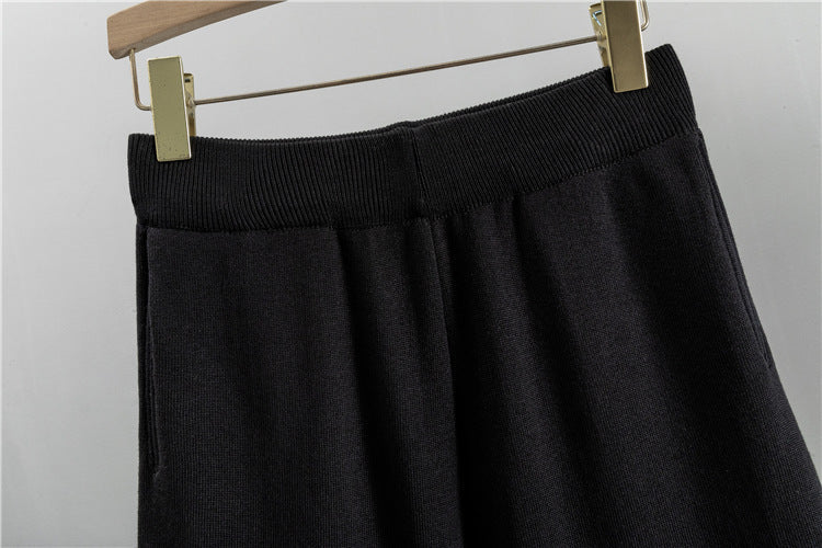 Women's Knitted Cardigan Casual Fashion Sports Wide-leg Pants Suit EX-STOCK Canada 