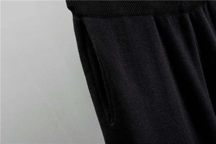Women's Knitted Cardigan Casual Fashion Sports Wide-leg Pants Suit EX-STOCK Canada 