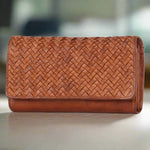 Women's Leather Basket Weave Purse EX-STOCK Canada 