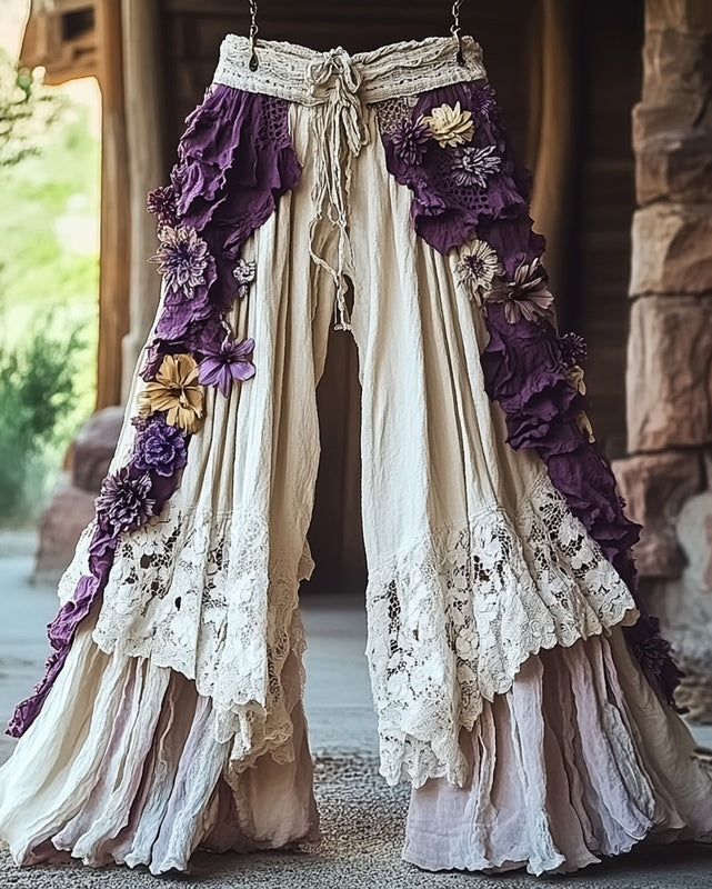 Women's Leisure Fashion Retro Print High-Waisted Pants, Comfortable Fake Jeans That Can Slim The Legs EX-STOCK Canada 