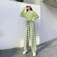 Women's Plaid Wide Leg Casual Pants - EX-STOCK Canada