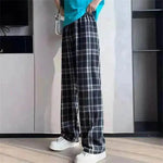 Women's Plaid Wide Leg Casual Pants - EX-STOCK Canada