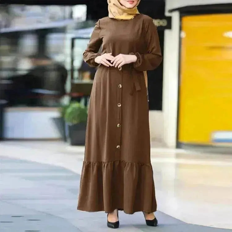 Women's Pullover Round Neck Arab Dress - EX-STOCK Canada