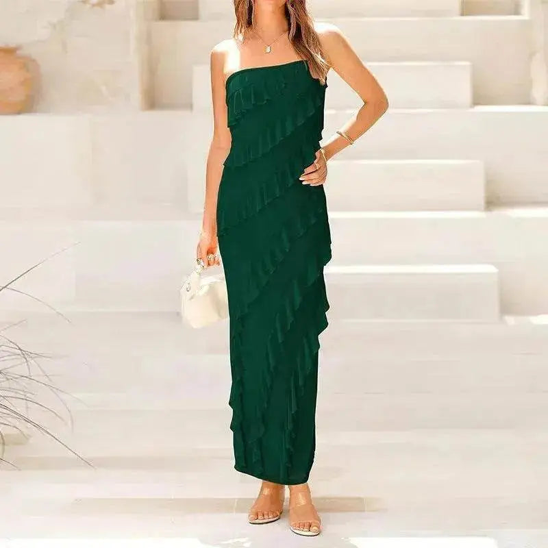 Women's Ruffled Tube Top Skirt - EX-STOCK Canada