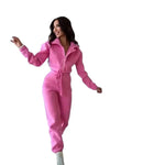 Women's Stand up Collar Cinched European And American Leisure Jumpsuit - EX-STOCK Canada