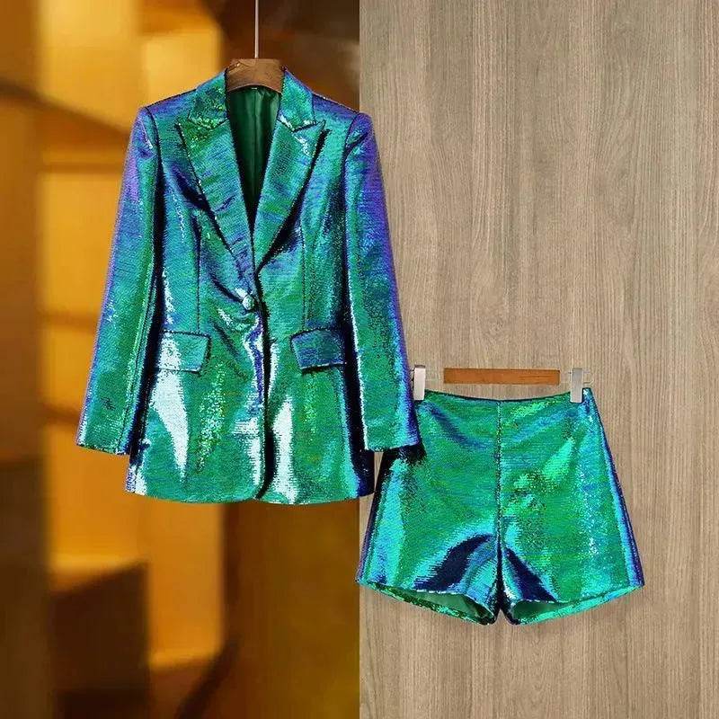 Women's Suit Coat Shorts and Blazer Fashion Suit Two-piece Suit - EX-STOCK Canada