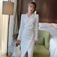 Women's Suit Western Style Small Look Tall Suit Burr Tweed Blazer and Skirt Two-piece Set - EX-STOCK Canada