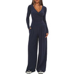 Women's Wide-leg Pants Long-sleeved Sportswear Suit EX-STOCK Canada 