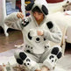 Women's flannel long sleeve pajamas - EX-STOCK CANADA