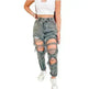 Women's jeans ripped holes are thinner women's jeans - EX-STOCK CANADA