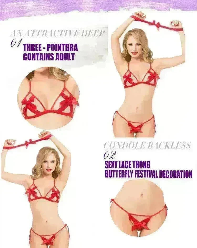 Women's valentine's day spandex lace Sexy lingerie - EX-STOCK CANADA