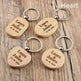 Wooden Engraved Lettering Name Pendant Keychain - EX-STOCK Canada