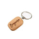 Wooden Engraved Lettering Name Pendant Keychain - EX-STOCK Canada