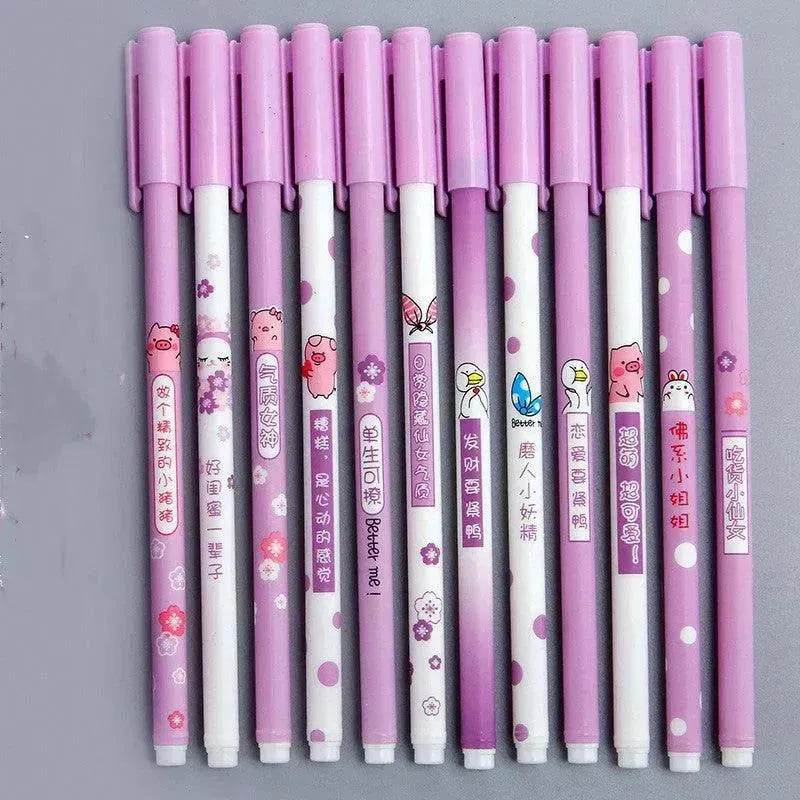 Stylo Gel Xueba École Fleur École Herbe Stylo Gel Mignon Étudiant - EX-STOCK Canada