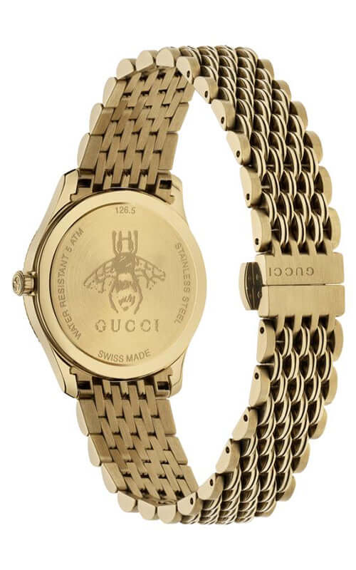 GUCCI G-TIMELESS SLIM Yellow Gold PVD Watch YA1265021 - EX-STOCK Canada