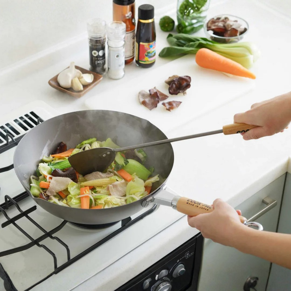 YOSHIKAWA COOK-PAL Titanium Wok 30cm – MADE IN JAPAN 