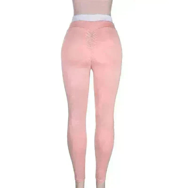 Yoga pants ladies sports leggings orange fitness pants - EX-STOCK CANADA