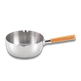Yoshikawa Yukihira Saucepan 20 cm | 2.1 L Stainless Steel with Wooden Handle 