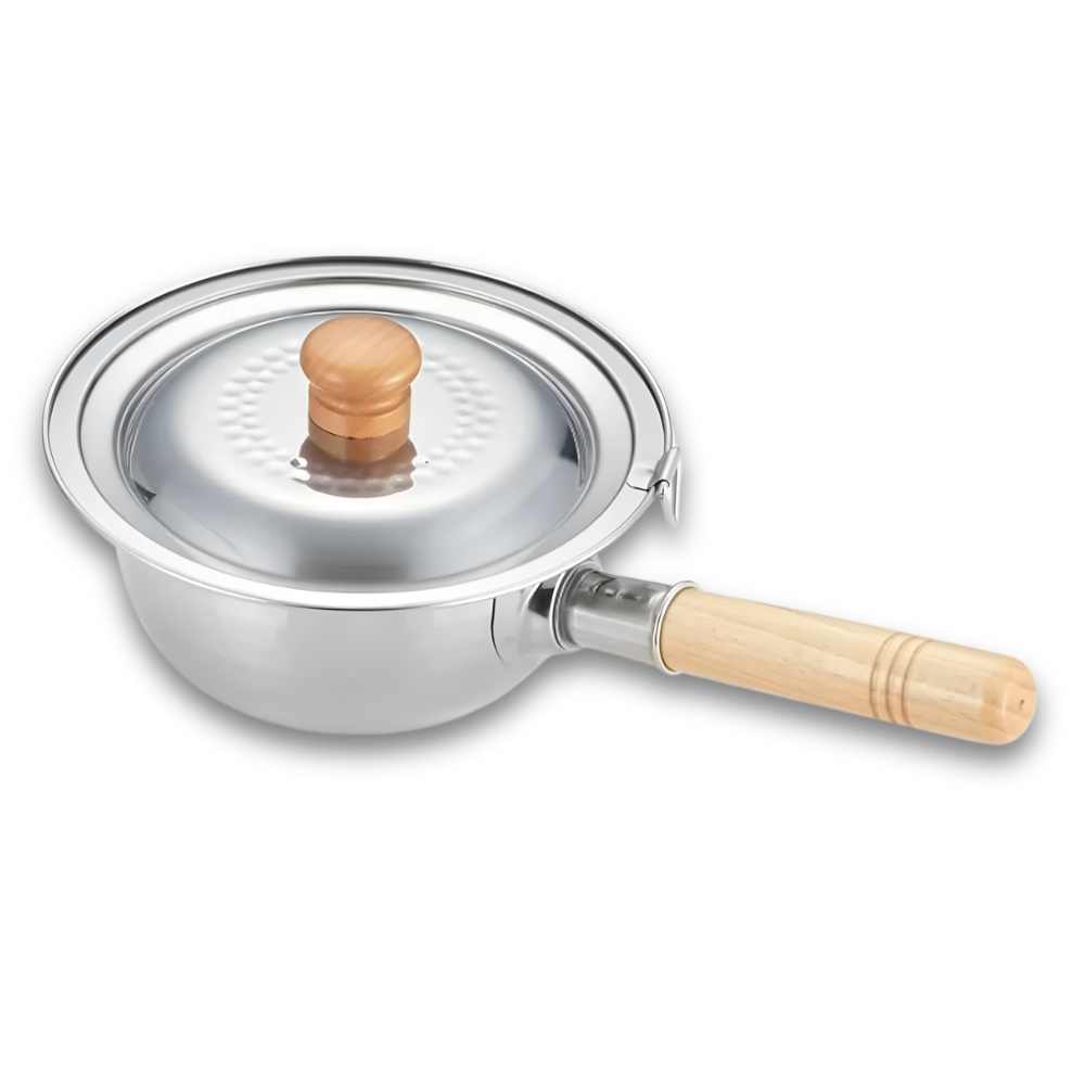 Yoshikawa Yukihira Lid 14-16cm – Made in Japan – Stainless Steel 
