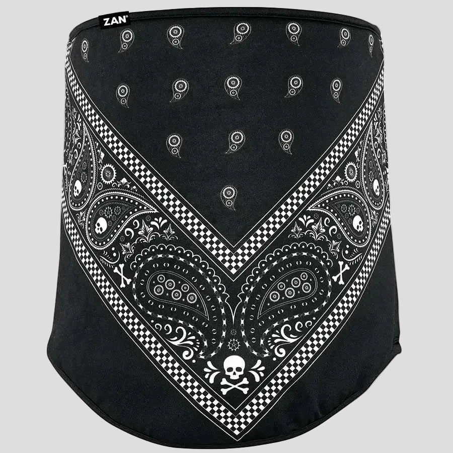 ZANheadgear Schwarzes Paisley Motley Rohr 