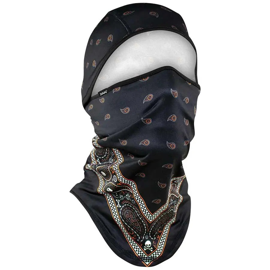 ZANheadgear Convertible Balaclava SportFlex Series Black & Orange Classic Bandana EX-STOCK Canada 