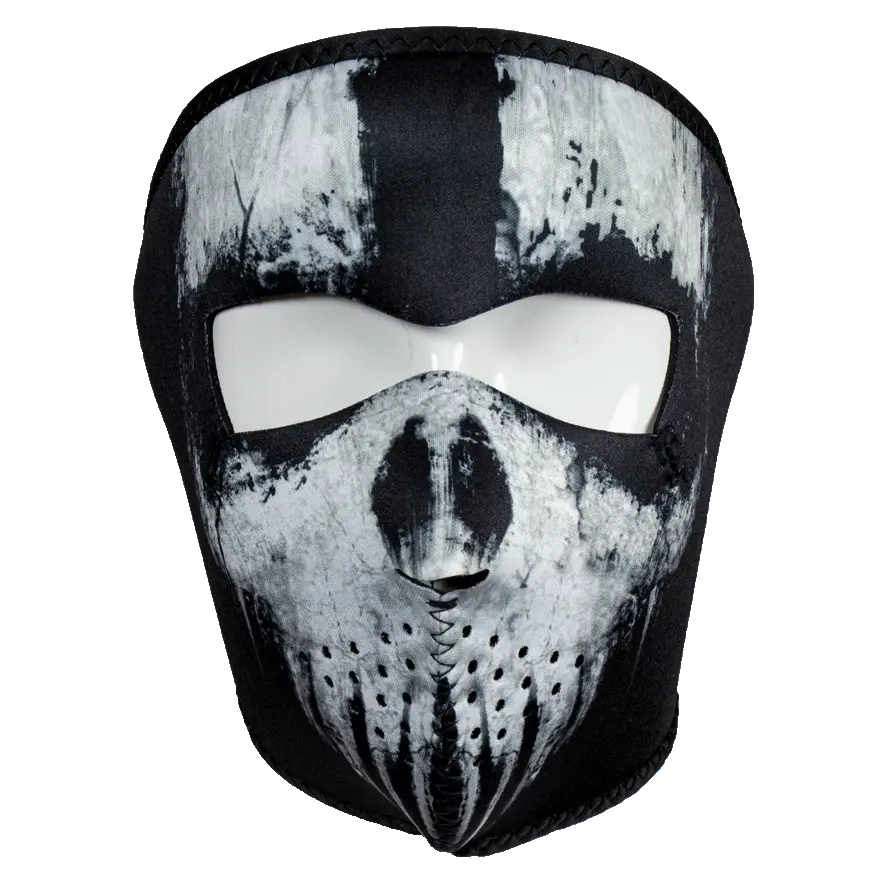 ZANheadgear Full Face Black Skull Neoprene Mask EX-STOCK Canada 