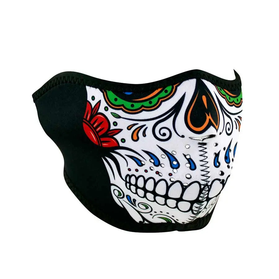 ZANheadgear Half Mask Neoprene Muerte Skull EX-STOCK Canada 