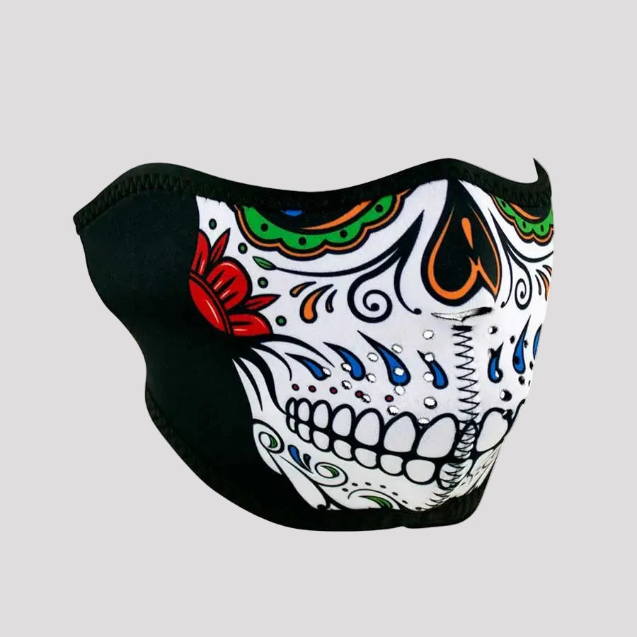 ZANheadgear Half Mask Neoprene Muerte Skull 