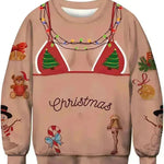 Men's Fashion 3D Digital Printed Round Neck Christmas  Sweatshirt