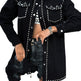 Retro Street Style Rivet Loose Denim Jacket Women EX-STOCK Canada 