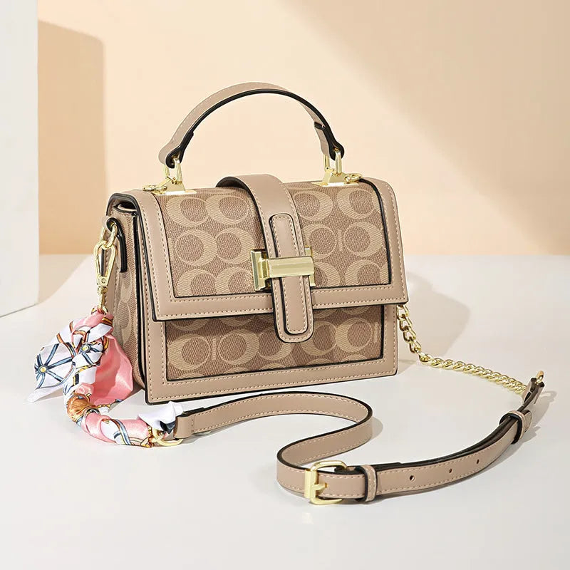 Vintage Printed PVC leather Shoulder Crossbody Bag for women - EX-STOCK CANADA