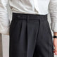 Spring And Autumn Naples Design Mid-high Waist Straight leg British Crisp Anti-wrinkle Business Office Professional Work trouser for men - EX-STOCK CANADA
