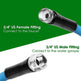 25FT-50FT Options -- 1Pc Non-Expanding Flexible Garden Hose Heavy Duty PVC Water Hose Leak-Resistant Kink-Free All-weather Burst 500PSI EX-STOCK