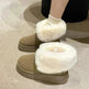 Winter Warm Snow Boots New Fashion Foldable Fleece Cotton Shoes For Women Plus Velvet And Thickened Plush Ankle Boots - EX-STOCK CANADA
