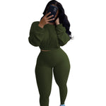 Ladies Autumn 2pcs Athleisure wear Outfit set - EX-STOCK CANADA
