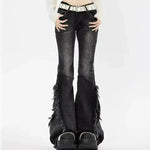 Fashion American Slightly Flared Baggy Jeans Pant Women - EX-STOCK CANADA