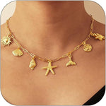 Shell Sun Starfish Beach Necklace for Women – 6 Styles | EX-STOCK Canada