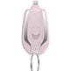 Pink electronic device with a keychain attachment on a white background