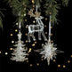 Christmas Decorations Sequins Acrylic Transparent Pendant - EX-STOCK CANADA
