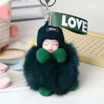 Cute Sleeping Doll Plush Doll Keychain Pendant Backpack Handbag Wallet Accessories - EX-STOCK CANADA
