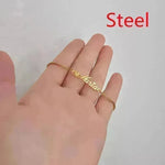 Women Custom and Personalized  Stainless Steel English Letter Bracelet From Europe And America - EX-STOCK CANADA