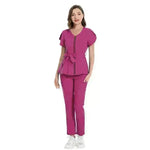 Nurse Lace-up Waist Retraction Surgical Gowns Female Separate Suit Hospital Short Sleeve Brush Hand Clothes Hand Washing Clothes - EX-STOCK CANADA