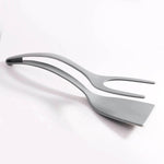 2 in 1 Silicone Omelette Pancake Spatulas and tong - EX-STOCK Canada